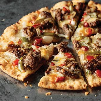 omaha steaks artisan-shaped filet mignon cheesesteak flatbread appetizer omaha steaks appetizer delivery service